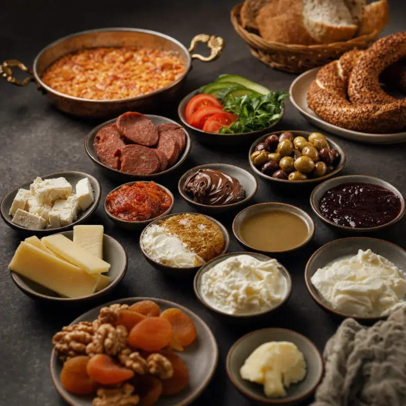 Serpme kahvaltı ve çay